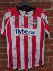 2008/10 Signed Southampton FC Home Shirt - Saints Football for sale on Ebay