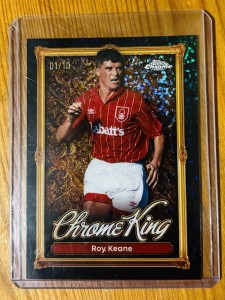 Topps 2026 Forest Roy Keane Chrome King Parallel Black Diamond Refractor 1/10 for sale on Ebay