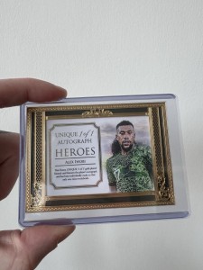 Futera 2024 Gold Frame Alex Iwobi 1/1  Auto Nigeria Fulham/Everton/Arsenal for sale on Ebay