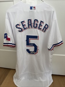 Corey Seager NIKE Authentic Autographed Jersey Fanatics Auth Rangers White for sale on Ebay