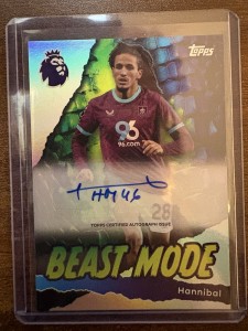 Topps Premier League 2026 Hannibal Beast Mode Autograph Burnley Card for sale on Ebay