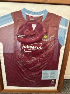 West Ham United Signed Shirt Framed for sale on Ebay