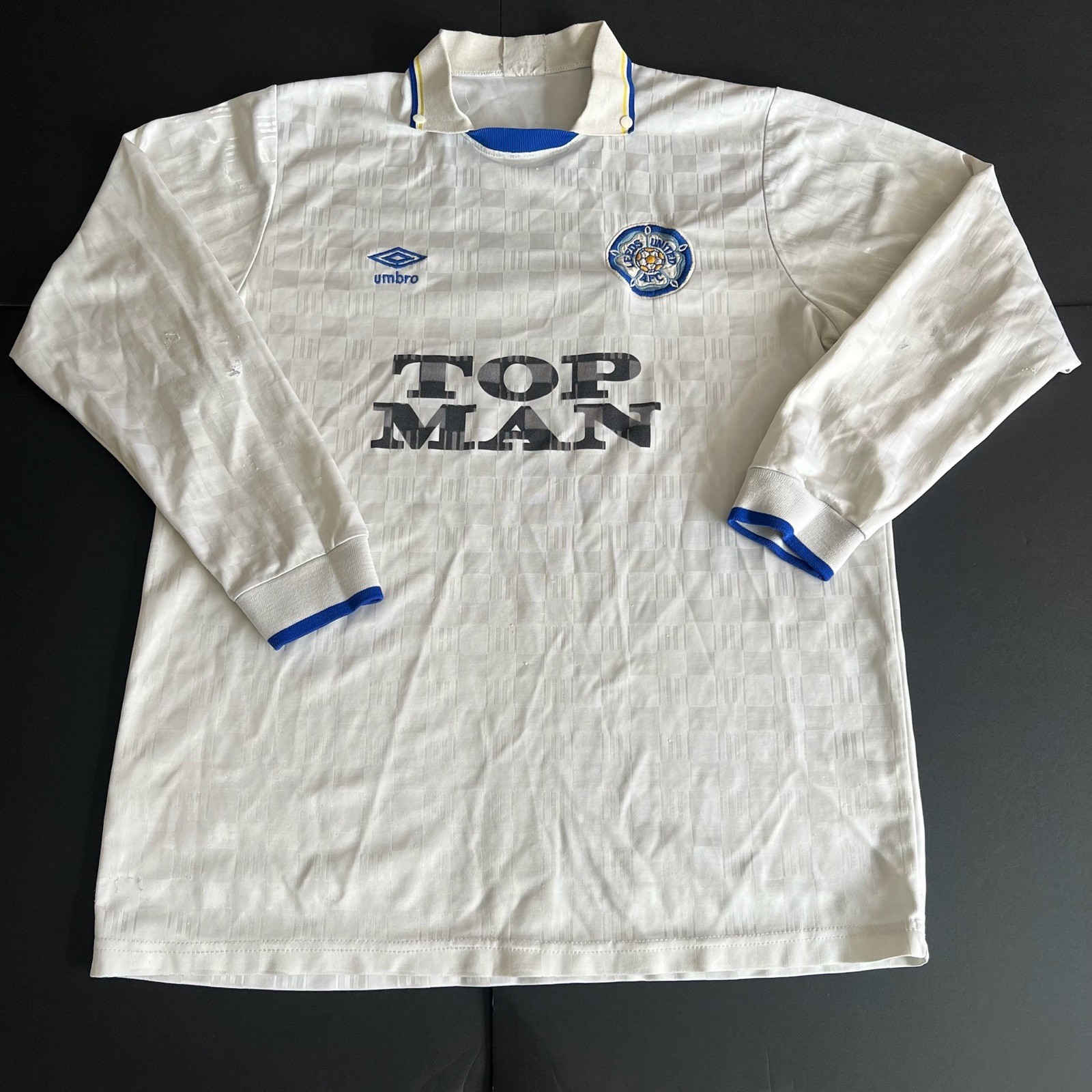 Original Umbro Leeds United 1989 Long Sleeve Player/Training Issue Shirt (436) for sale on Ebay