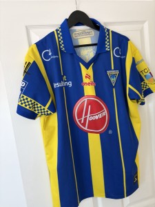 Warrington Wolves Retro Remake Rugby League Jersey Large for sale on Ebay