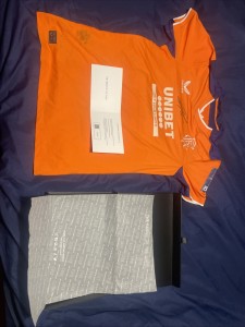 Match Worn Glasgow Rangers Football Shirt, This shirt was worn Vs Ross County for sale on Ebay