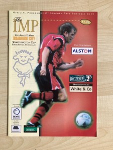 Lincoln city v Bradford city Worthington cup 1998/99 for sale on Ebay