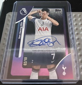 Heung Min Son Tottenham 02/10 Auto Topps RARE Football Card Premier League 25/26 for sale on Ebay