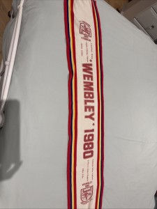 Vintage Arsenal Wembley 1980 Scarf  for sale on Ebay