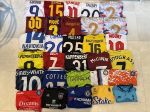 3Ox OFFICIAL FOOTBALL SHIRTS BUNDLE JOBLOT with NAME SETS - GOOD CONDITION for sale on Ebay