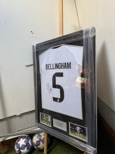 Bellingham Signed Real Madrid Shirt With COA Framed for sale on Ebay