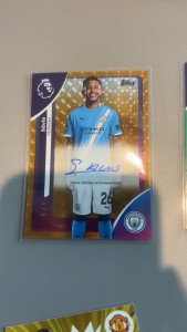 Topps Premier League Manchester City 1 Of 1 Autograph Savio for sale on Ebay