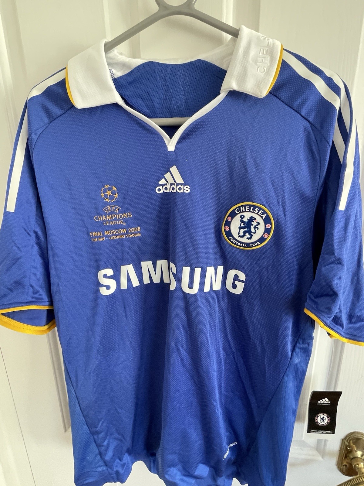Adidas Rare Chelsea Player Issue Formation Home Shirt Champ Lge Final 2008 Lge for sale on Ebay