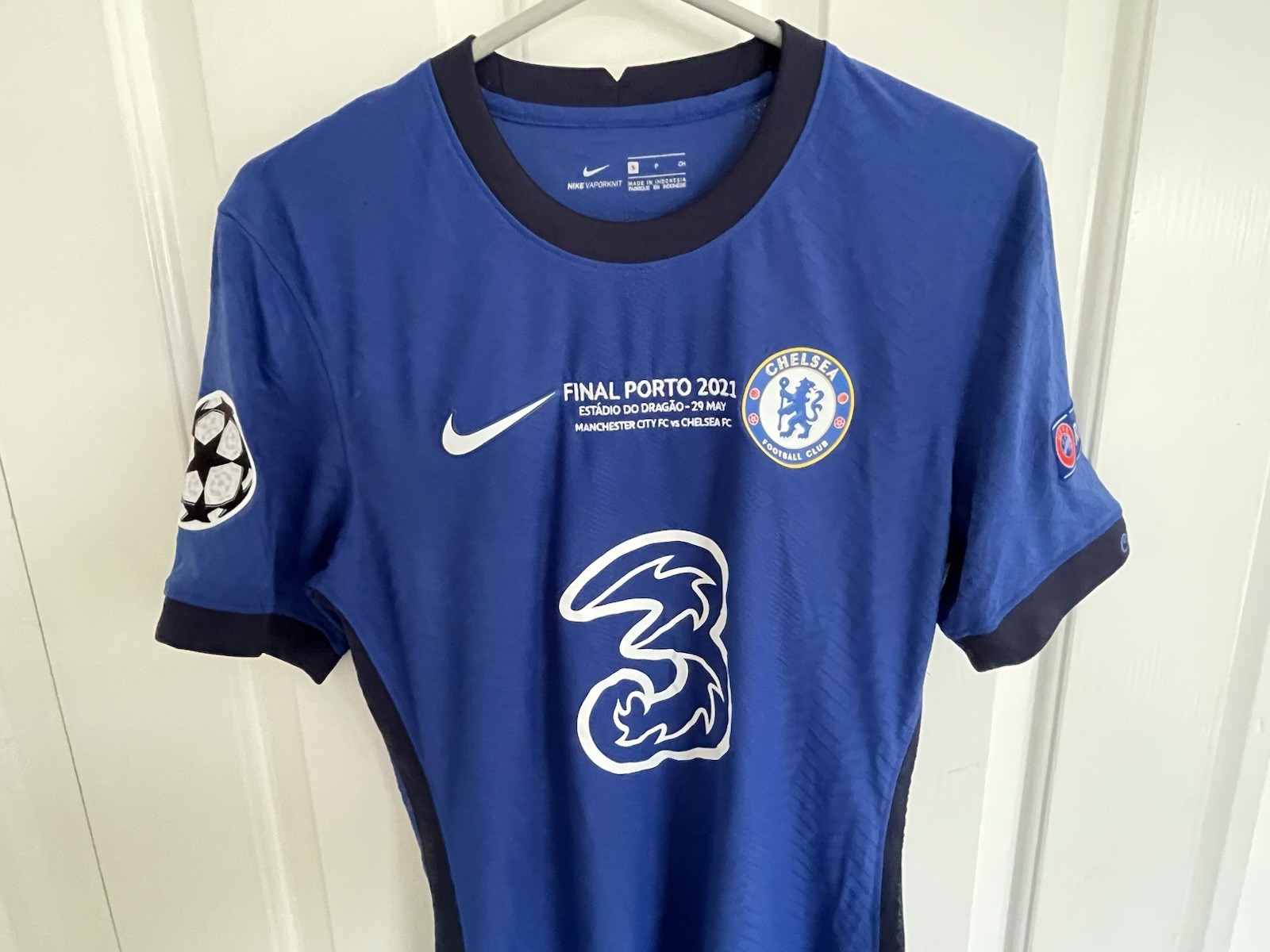 Nike Chelsea Rare Player Issue Home SVaporknit Final Porto Shirt  2021  Small for sale on Ebay