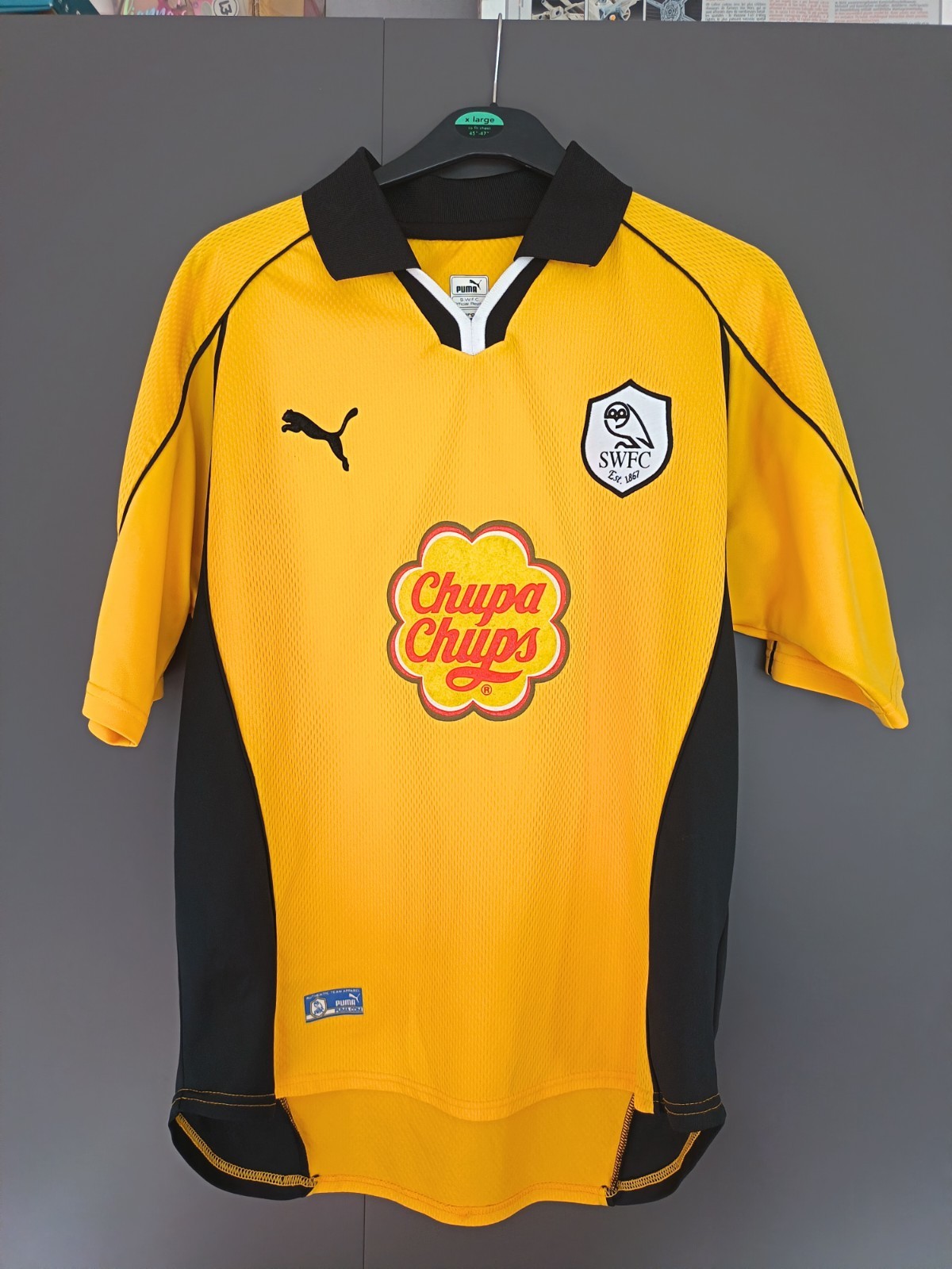 Sheffield Wednesday Goalkeeper Yellow Shirt Puma 2000 2001 Chupa Chups Rare L for sale on Ebay