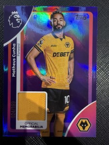 /199 Mattheus Cunha Relic Patch, Player Worn, 25/26 Topps Premier League, Wolves for sale on Ebay