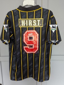 Sheffield Wednesday Away football Shirt 1993 1994 1995 HIRST 9# MEDIUM SHEFF WED for sale on Ebay