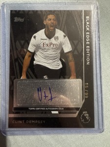 Topps Premier League 2025/ 2026 Clint Dempsey /99 Black Edge Auto Fulham for sale on Ebay