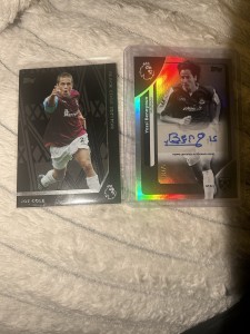 Yossi Benayoun /75 Auto & Joe Cole Black Edge West Ham United 2025/26 Topps for sale on Ebay