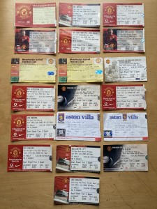 19 Manchester United FA Cup & League Cup Big Game Tickets 1995 to 2007. for sale on Ebay
