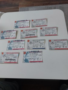 MANCHESTER UNITED CHAMPIONS LEAGUE FOOTBALL TICKET BUNDLE x 10 for sale on Ebay