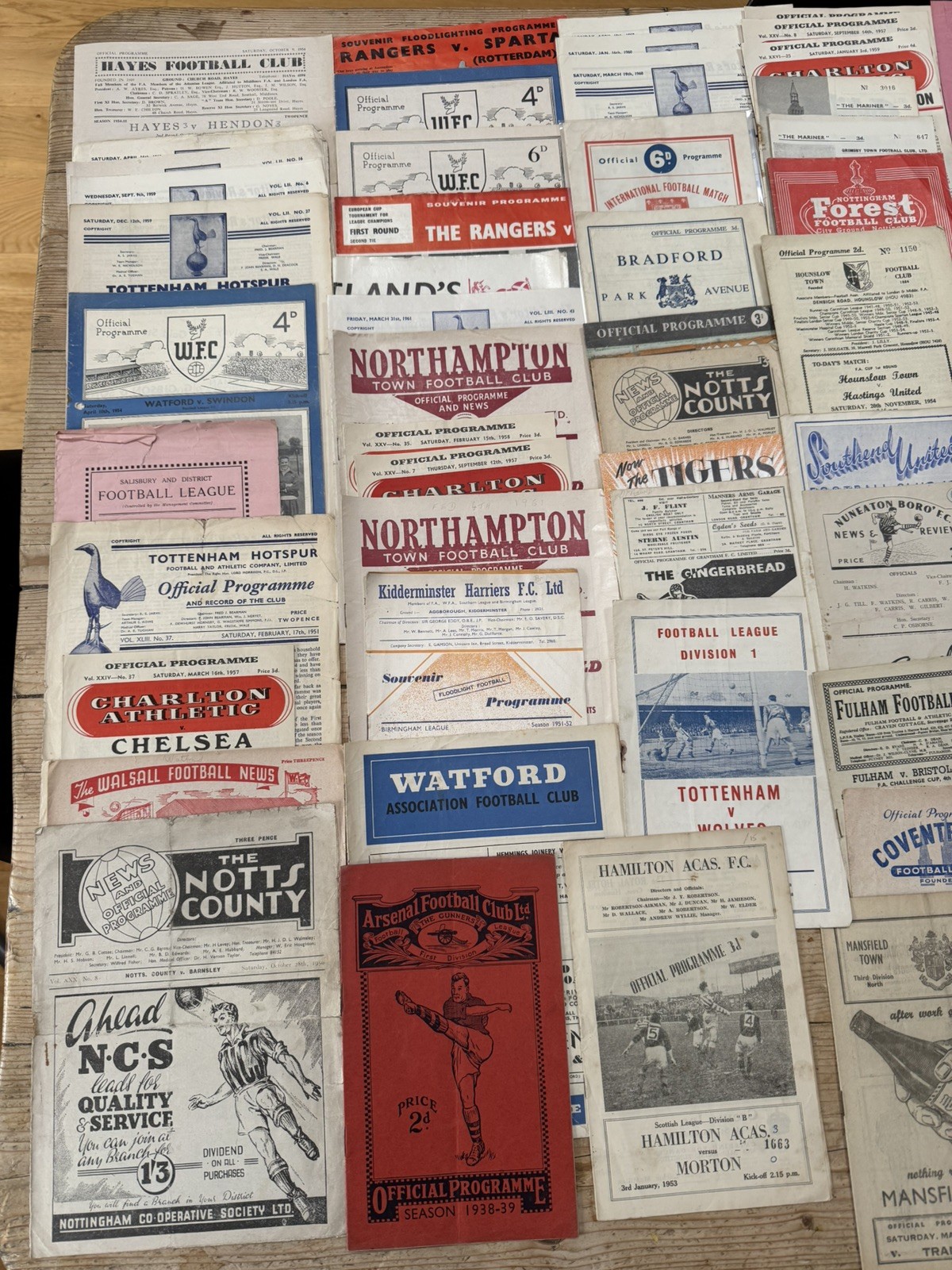 Football Programme Collection 1930s 1940s 1950s 1960s Approx 228 Programmes for sale on Ebay