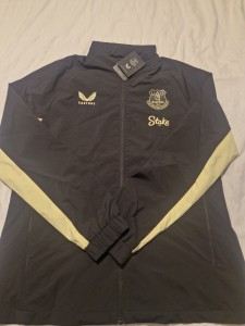 Castore Men's Everton Pro Training RAIN JACKET for sale on Ebay