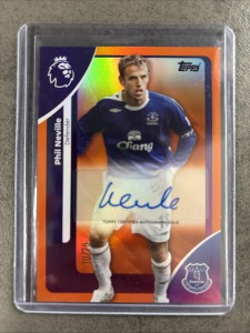 Phil Neville Everton FC Auto /25 Parallel Topps Premier League 2025/2026 for sale on Ebay