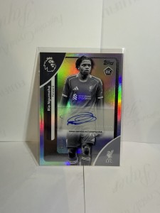 Topps Premier League Rookie Card Rio Ngumoha, Liverpool Auto /75  Topps 25/26 for sale on Ebay