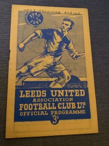 2 October 1948 Leeds United v West Bromwich Albion WBA for sale on Ebay