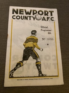 28 September 1946 Newport County v West Bromwich Albion WBA for sale on Ebay
