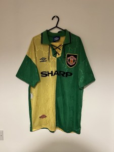 Manchester United 1992-1994 Newton Heath Away Football Shirt, Large for sale on Ebay