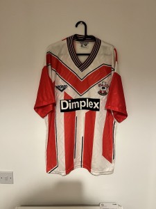 Southampton 1993-1995 Home Football Shirt, XL for sale on Ebay