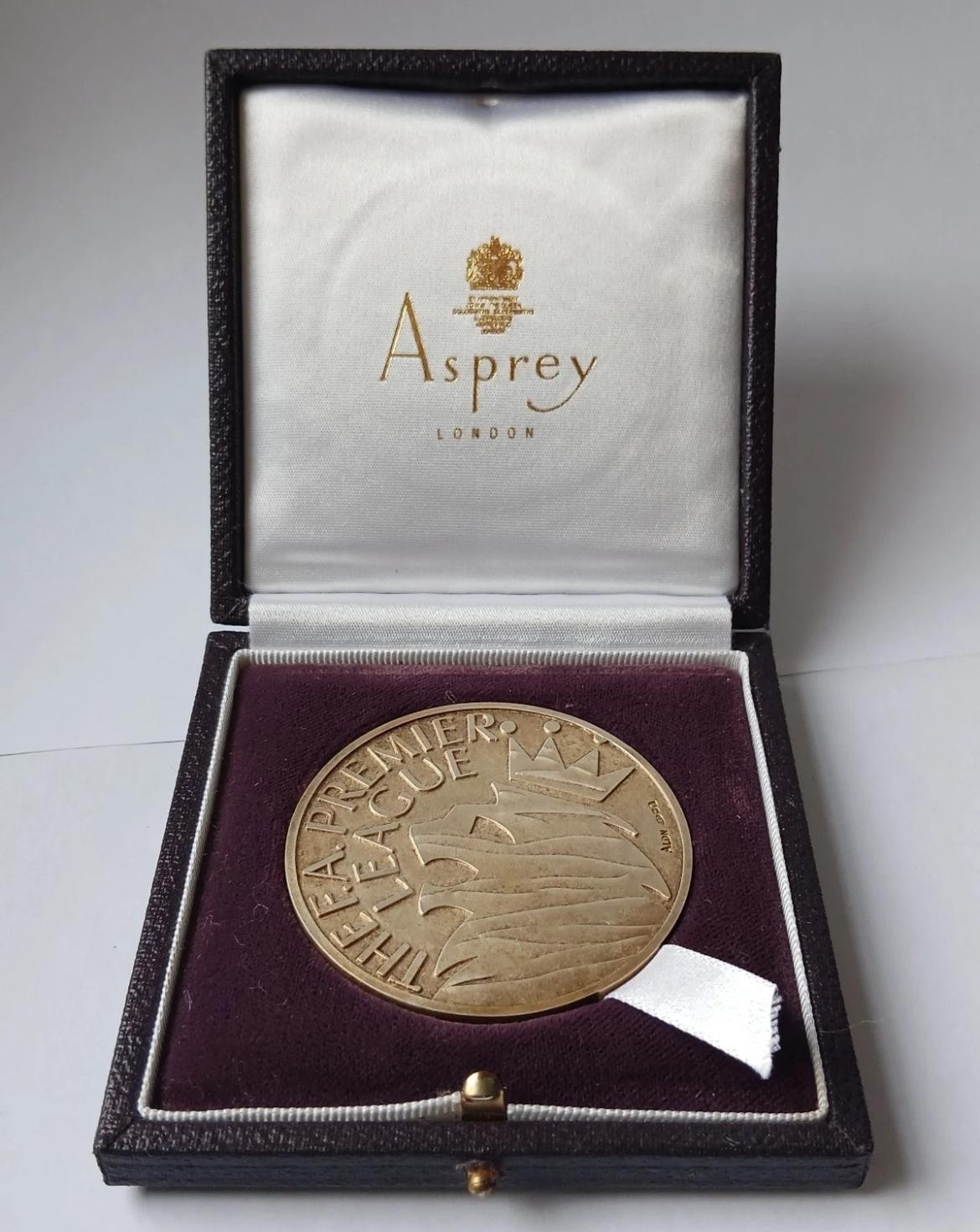 Ipswich English Premier League Reserve League South Champions 925 Silver Medal  for sale on Ebay