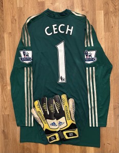 Genuine Match Worn Petr Cech Chelsea Shirt & Gloves for sale on Ebay