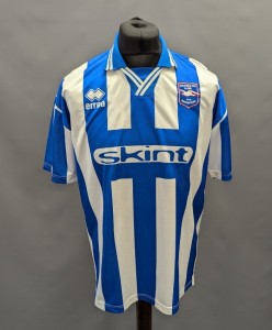 Vintage Men's ERREA Brighton & Hove Albion 1999-2000 Home Shirt Size L - T19 for sale on Ebay