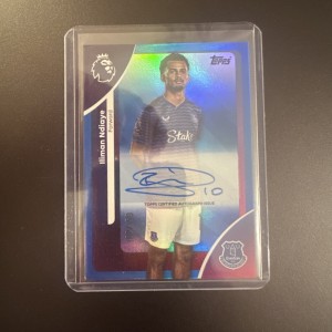 Topps 2025/26 Premier League Illiman Ndiaye Auto Blue Parallel 100 /150 Everton for sale on Ebay