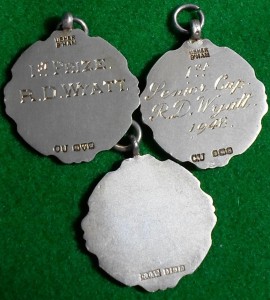 3 Silver Swimming Medal 1947,48,64.  R.D. Wyatt. Norwich L.C. 28mm. Wt.36.9g. for sale on Ebay