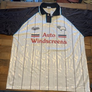 Original  Rare Derby County Football Home Shirt 1993 Adult XL Size - Ex Cond for sale on Ebay