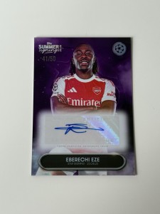 Topps Summer Signings 2025-26 Eberechi Eze Auto /50 Arsenal for sale on Ebay