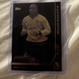 Topps Premier League 2025/26 Paul Ince Black Edge Edition Gold 32/50 Wolves for sale on Ebay