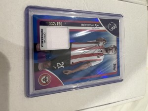 Topps Premier League 25/26 Numbered Relic /150 Brentford FC Kristoffer Ajar Mint for sale on Ebay