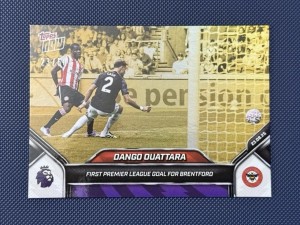 2025 Topps Now Premier League - Gold #9 Dango Ouattara 23/50 - Brentford SSP for sale on Ebay