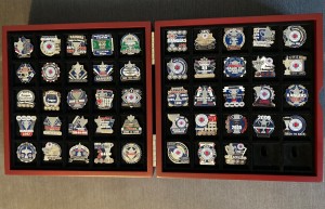 Rangers Danbury Mint Victory Pin Badges With Storage Chest and Detailed Cards for sale on Ebay