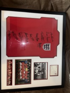 1966 World Cup Winning Team Signed Shirt Framed Display - 11 Signatures + COA for sale on Ebay