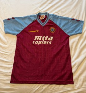 1989/90 Aston Villa Authentic Hummel home shirt VGC. Size Adult XL. for sale on Ebay