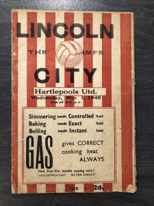 Lincoln City vs Hartlepools Utd - Vintage Football Programme - 1948 for sale on Ebay