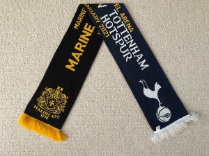 Marine vs Tottenham Hotspur Scarf FA Cup Matchday 2021 Third Round Spurs for sale on Ebay
