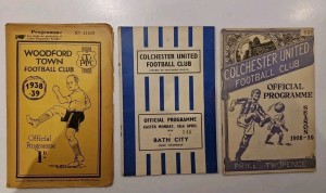 3 1938/39 Football Programmes 2 Colchester United, 1 Woodford Town for sale on Ebay