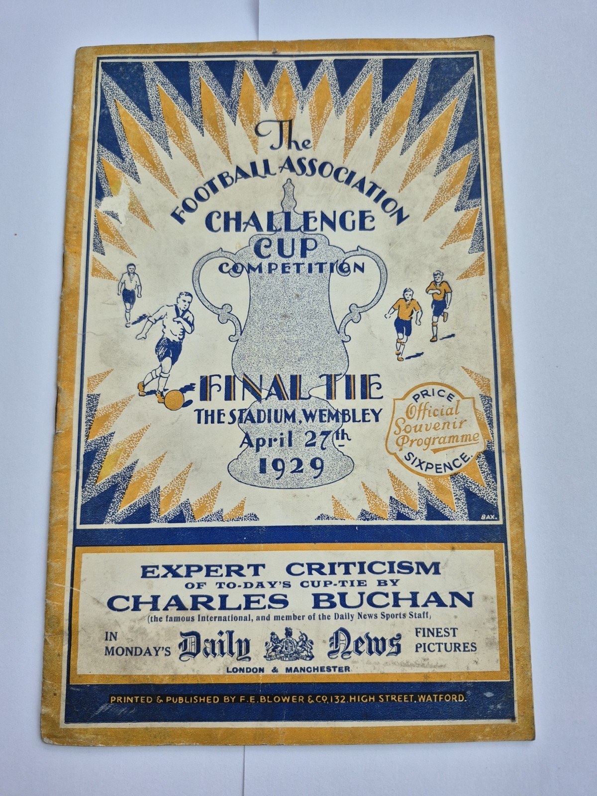 FA Cup Final Programme -  1929 - Bolton Wanderers v Portsmouth - April 27th  for sale on Ebay