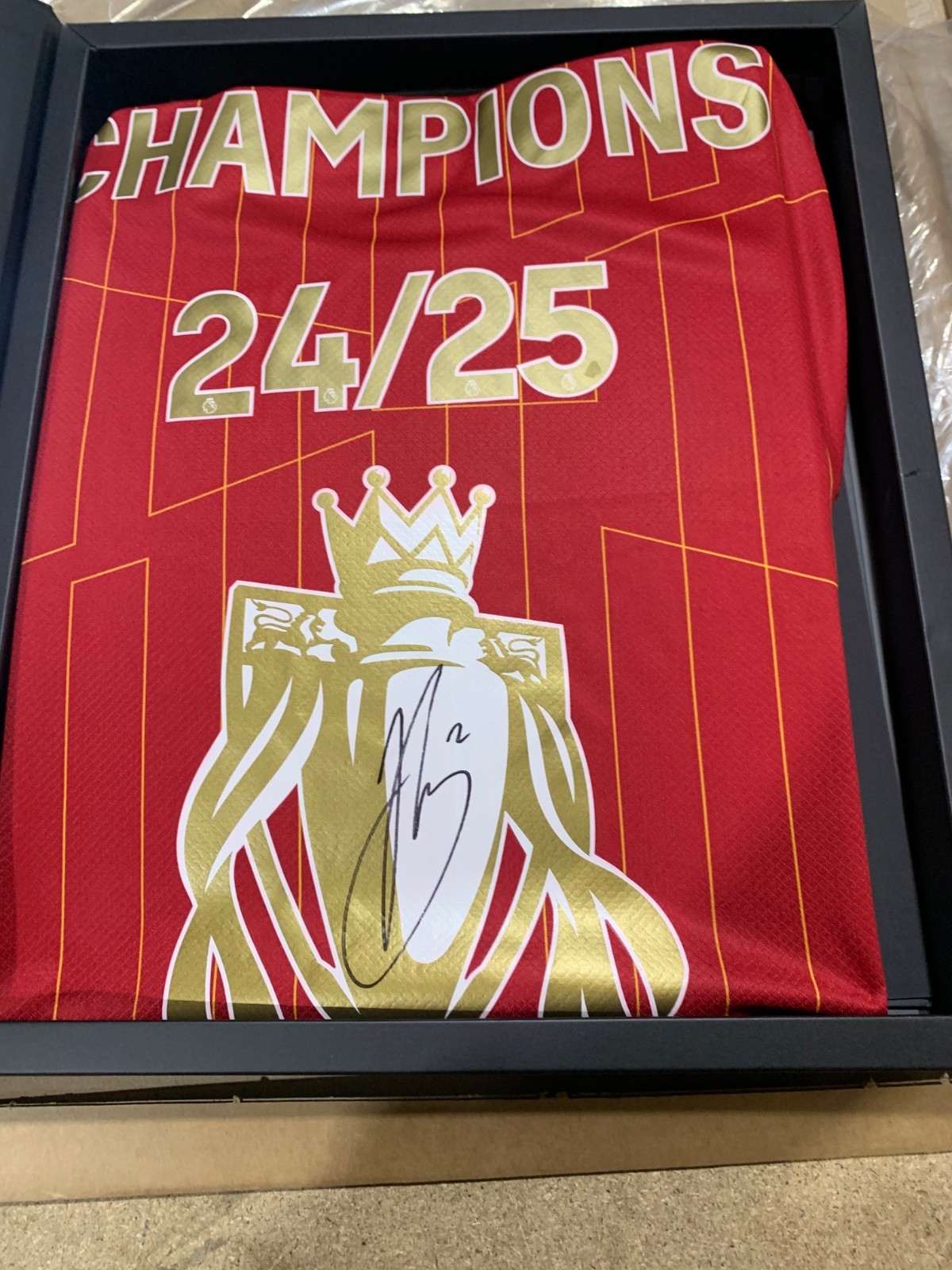 liverpool signed gomez champions shirt coa lfc new boxed for sale on Ebay